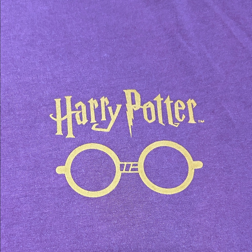 Harry Potter Purple Tee with Gold Design